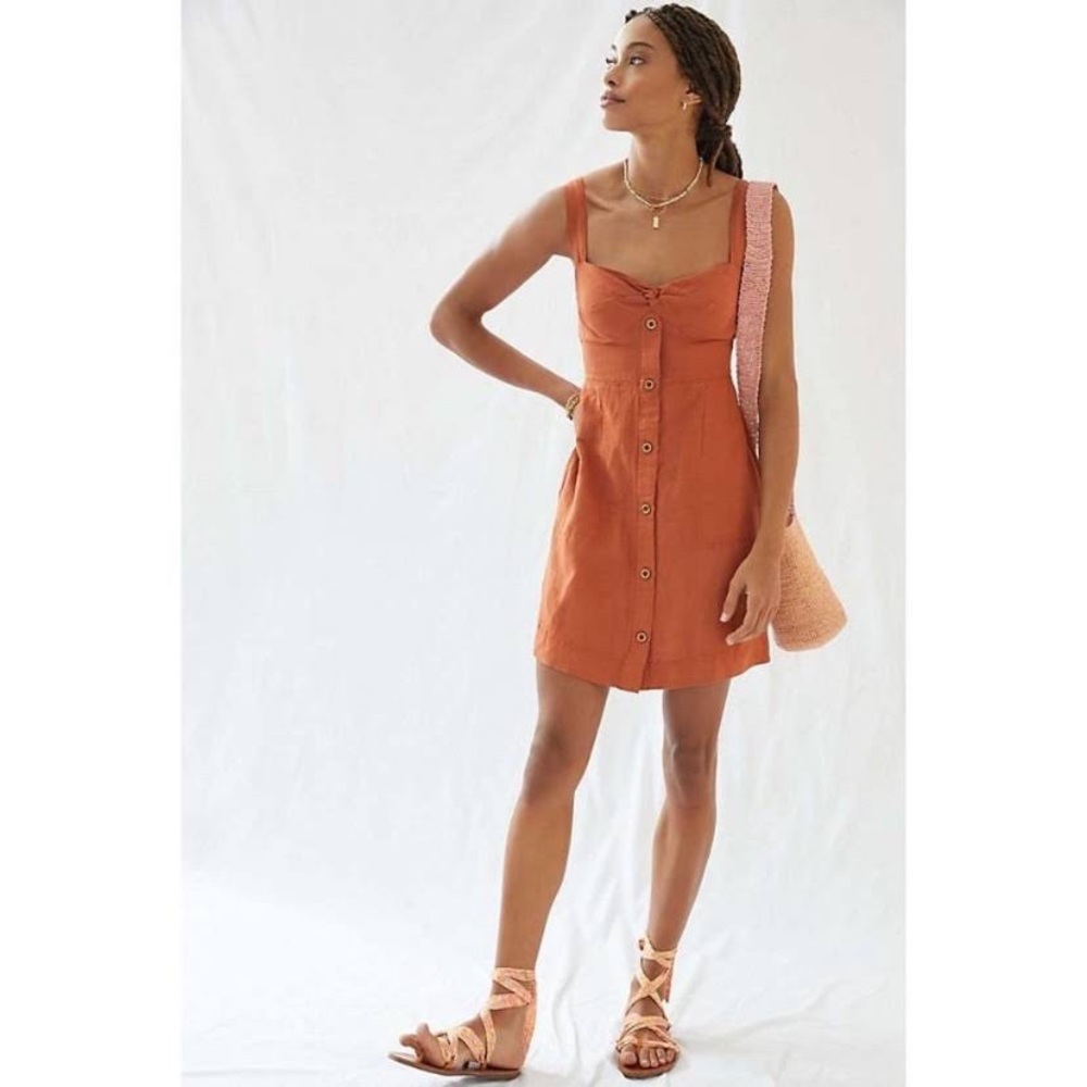 Maeve Twist Front Mini Dress